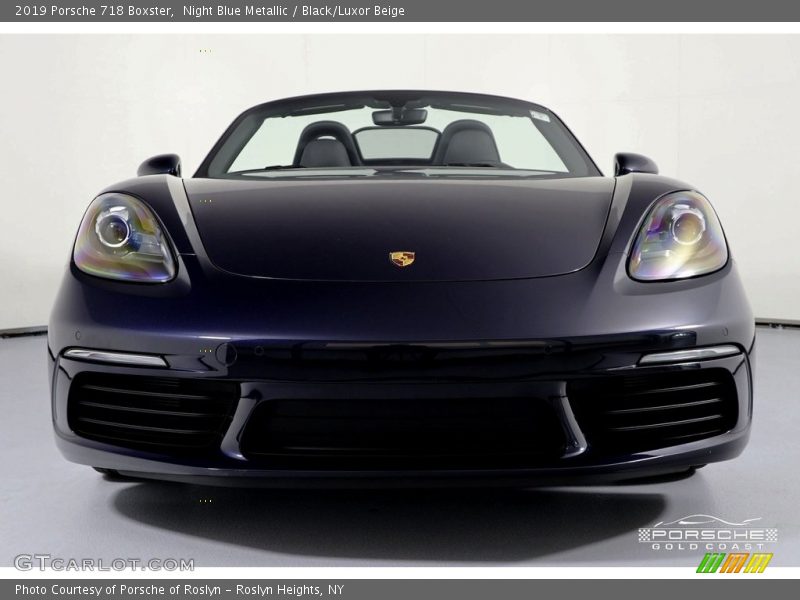 Night Blue Metallic / Black/Luxor Beige 2019 Porsche 718 Boxster