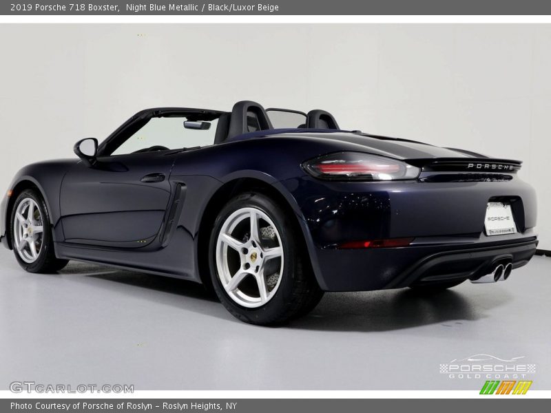 Night Blue Metallic / Black/Luxor Beige 2019 Porsche 718 Boxster