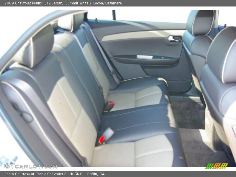Summit White / Cocoa/Cashmere 2009 Chevrolet Malibu LTZ Sedan