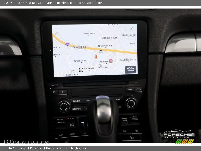 Night Blue Metallic / Black/Luxor Beige 2019 Porsche 718 Boxster
