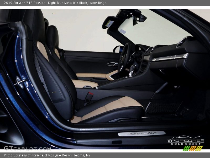Night Blue Metallic / Black/Luxor Beige 2019 Porsche 718 Boxster
