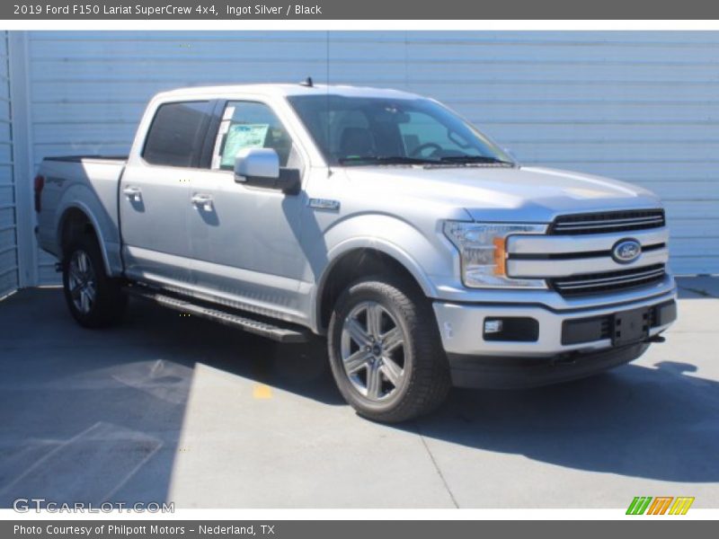 Ingot Silver / Black 2019 Ford F150 Lariat SuperCrew 4x4