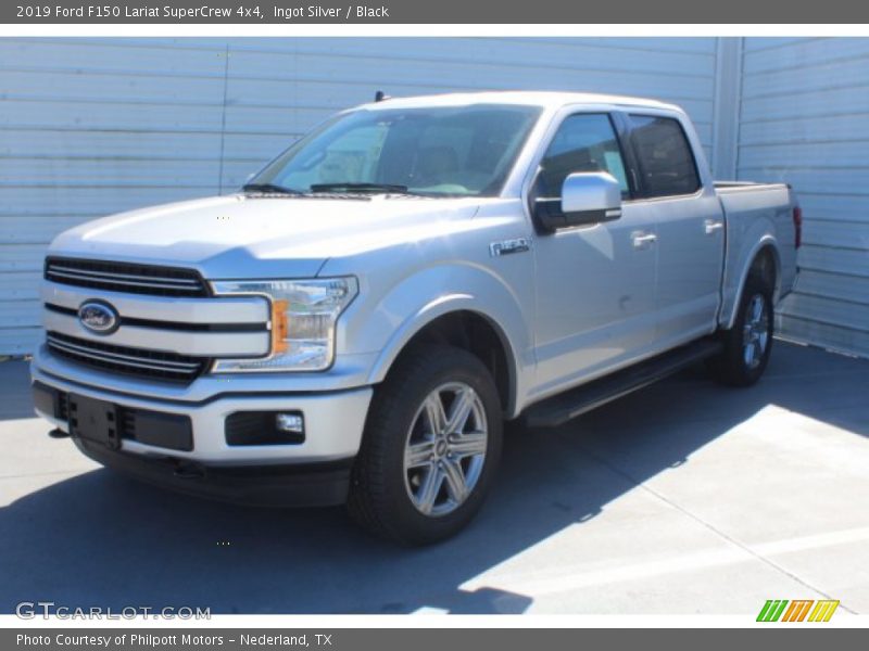 Ingot Silver / Black 2019 Ford F150 Lariat SuperCrew 4x4