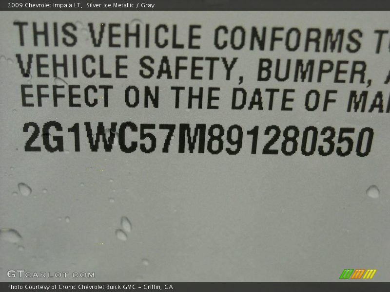 Silver Ice Metallic / Gray 2009 Chevrolet Impala LT