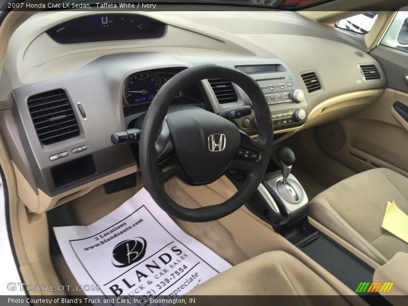 Taffeta White / Ivory 2007 Honda Civic LX Sedan