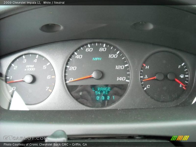 White / Neutral 2009 Chevrolet Impala LS