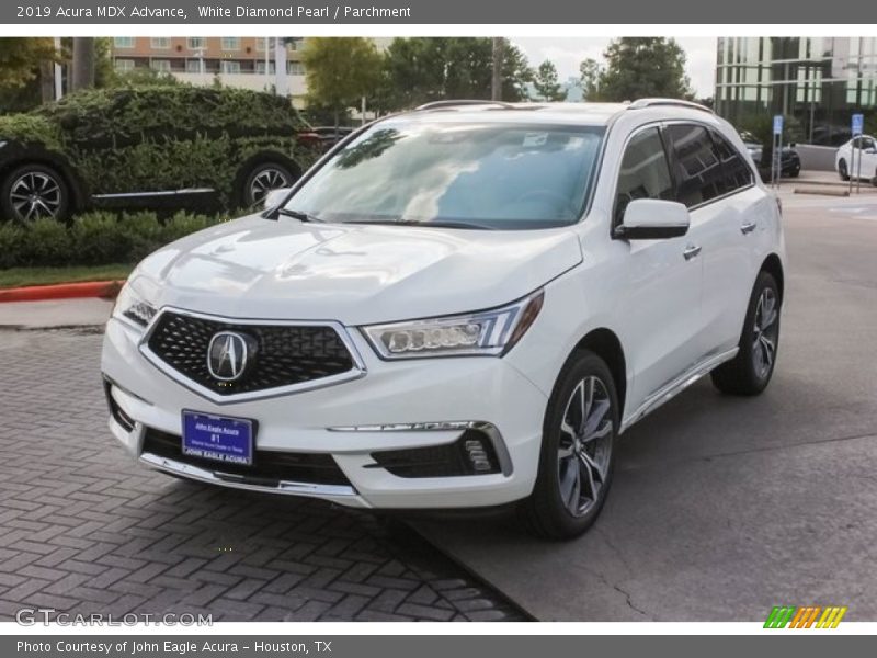 White Diamond Pearl / Parchment 2019 Acura MDX Advance