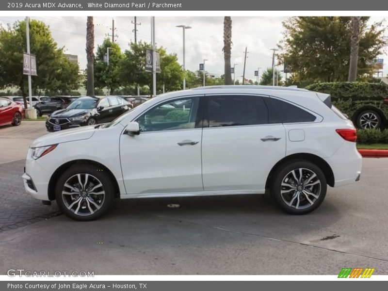 White Diamond Pearl / Parchment 2019 Acura MDX Advance