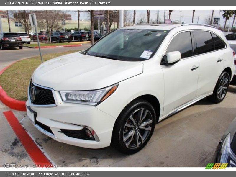 White Diamond Pearl / Parchment 2019 Acura MDX Advance