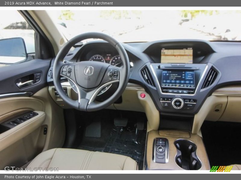 White Diamond Pearl / Parchment 2019 Acura MDX Advance