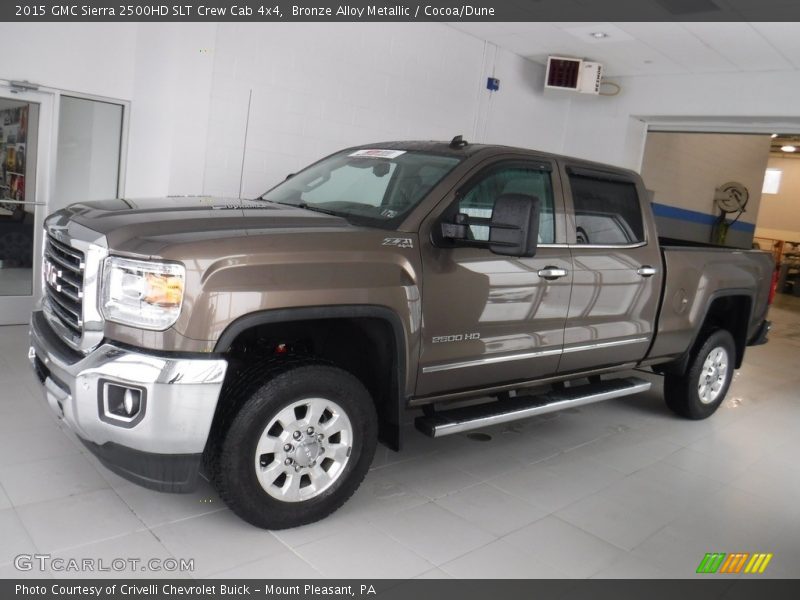 Bronze Alloy Metallic / Cocoa/Dune 2015 GMC Sierra 2500HD SLT Crew Cab 4x4