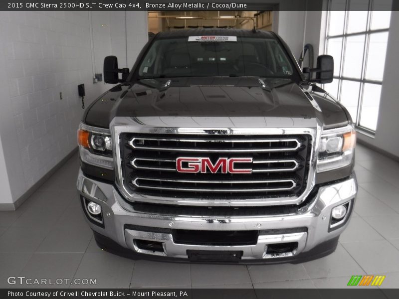 Bronze Alloy Metallic / Cocoa/Dune 2015 GMC Sierra 2500HD SLT Crew Cab 4x4