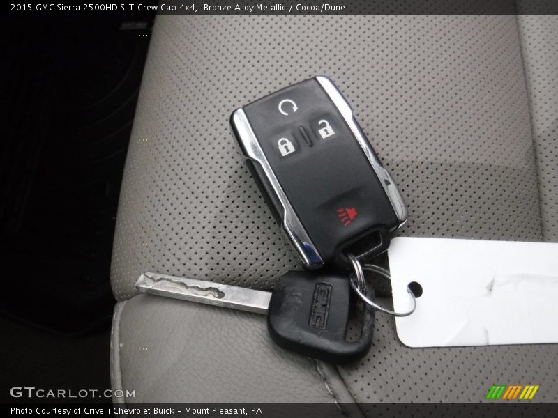 Bronze Alloy Metallic / Cocoa/Dune 2015 GMC Sierra 2500HD SLT Crew Cab 4x4