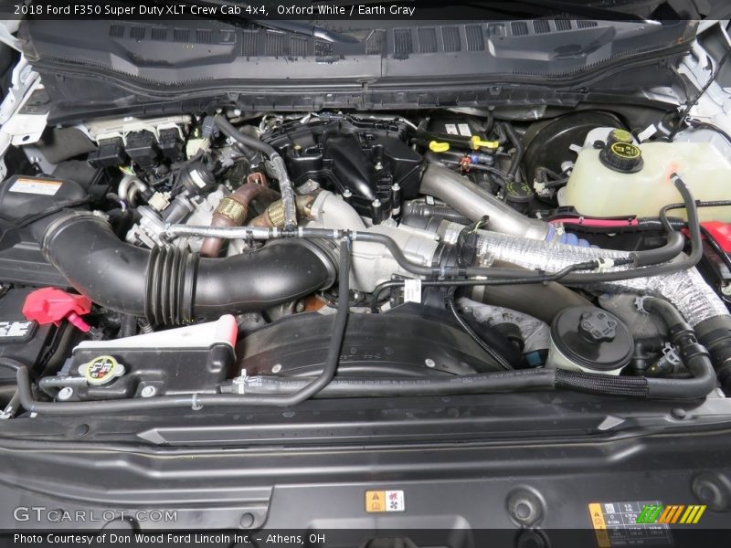Oxford White / Earth Gray 2018 Ford F350 Super Duty XLT Crew Cab 4x4