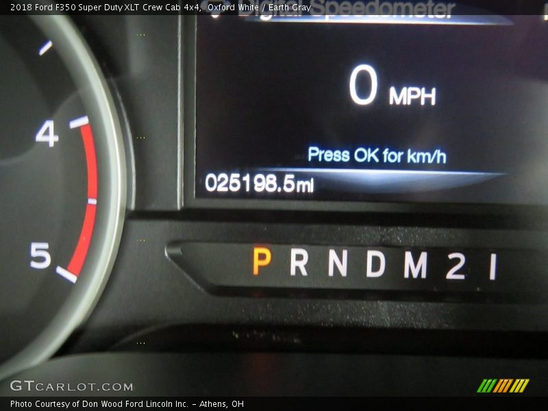 Oxford White / Earth Gray 2018 Ford F350 Super Duty XLT Crew Cab 4x4