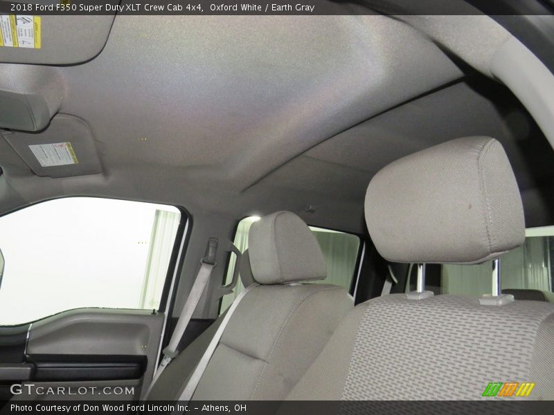 Oxford White / Earth Gray 2018 Ford F350 Super Duty XLT Crew Cab 4x4