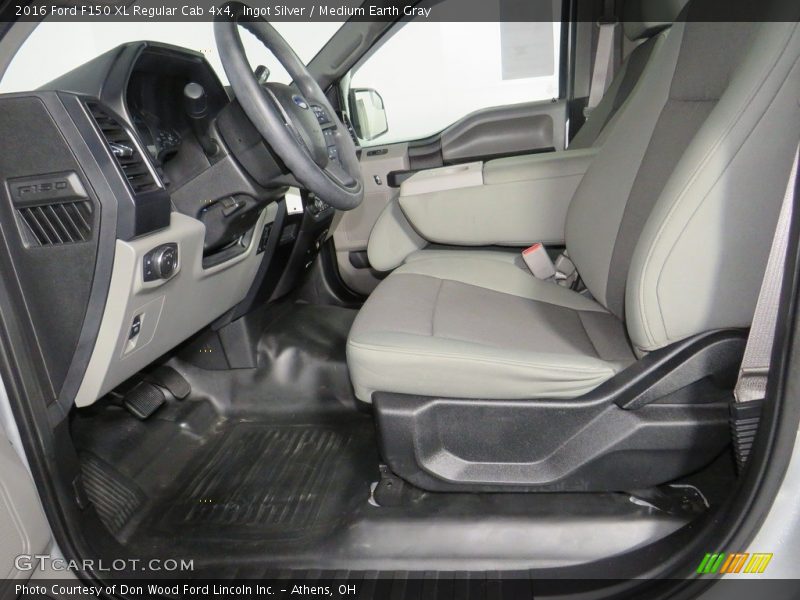 Ingot Silver / Medium Earth Gray 2016 Ford F150 XL Regular Cab 4x4