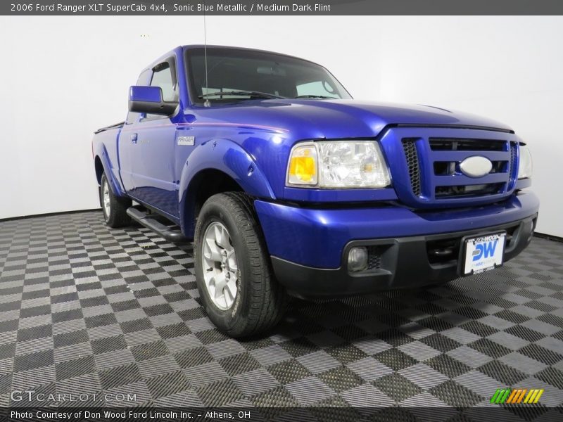 Sonic Blue Metallic / Medium Dark Flint 2006 Ford Ranger XLT SuperCab 4x4