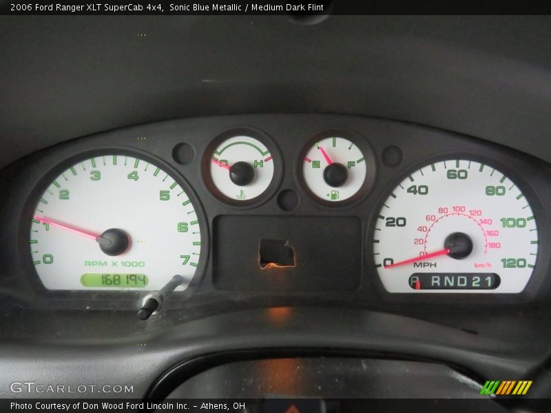 Sonic Blue Metallic / Medium Dark Flint 2006 Ford Ranger XLT SuperCab 4x4