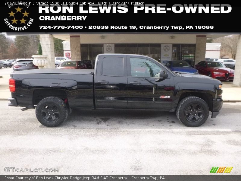 Black / Dark Ash/Jet Black 2017 Chevrolet Silverado 1500 LT Double Cab 4x4