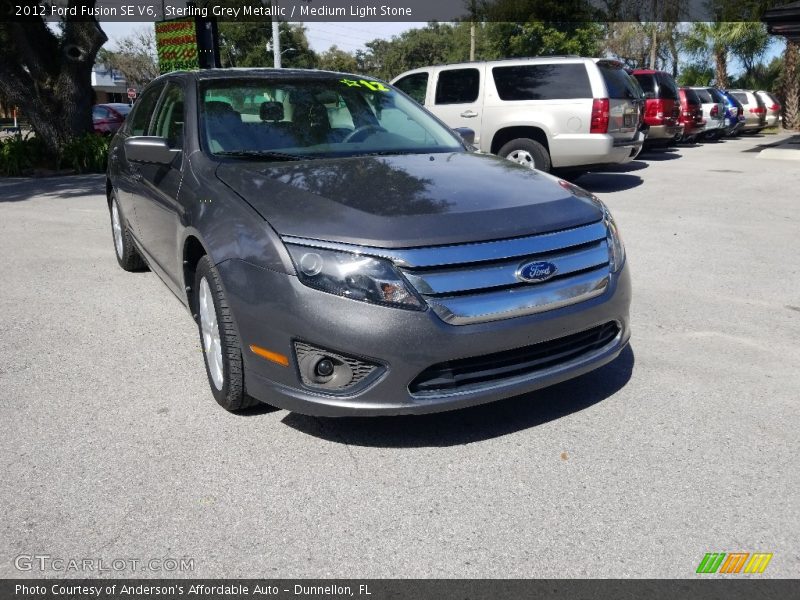 Sterling Grey Metallic / Medium Light Stone 2012 Ford Fusion SE V6