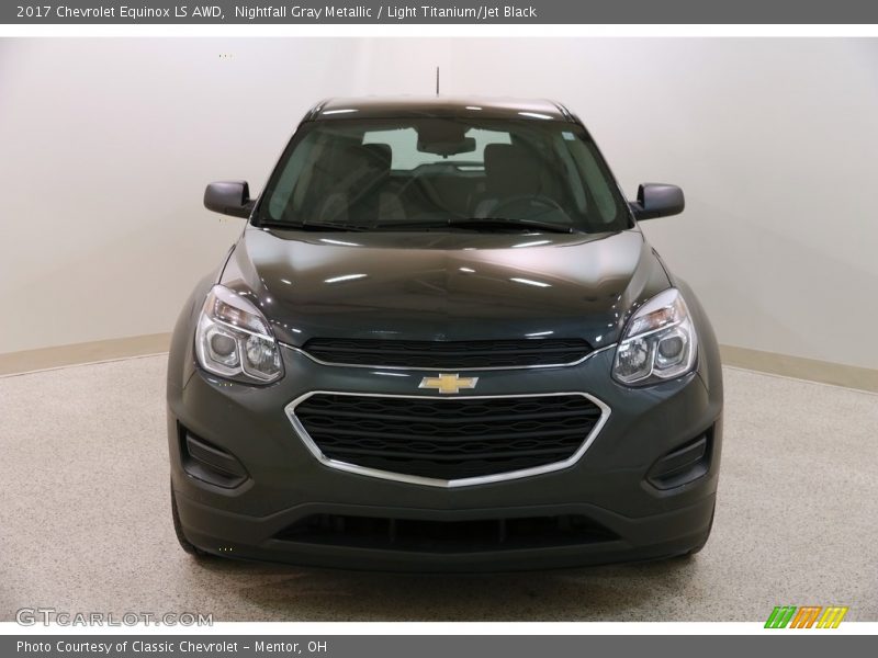 Nightfall Gray Metallic / Light Titanium/Jet Black 2017 Chevrolet Equinox LS AWD