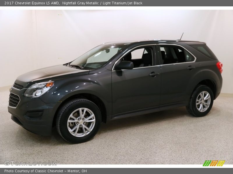 Nightfall Gray Metallic / Light Titanium/Jet Black 2017 Chevrolet Equinox LS AWD