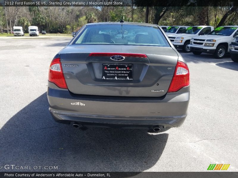 Sterling Grey Metallic / Medium Light Stone 2012 Ford Fusion SE V6