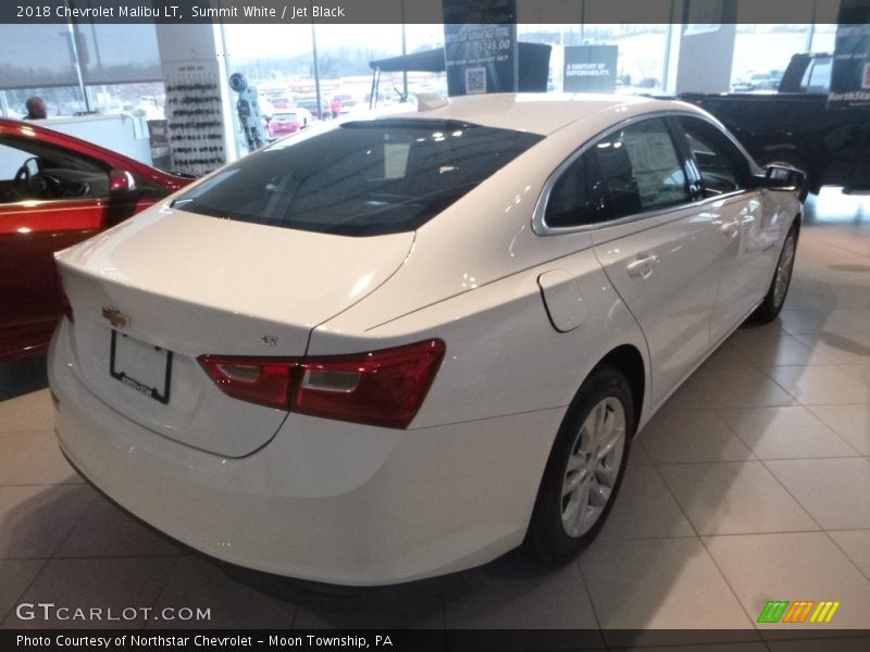 Summit White / Jet Black 2018 Chevrolet Malibu LT