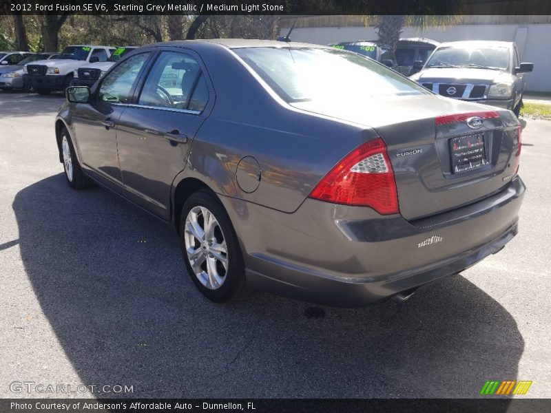 Sterling Grey Metallic / Medium Light Stone 2012 Ford Fusion SE V6