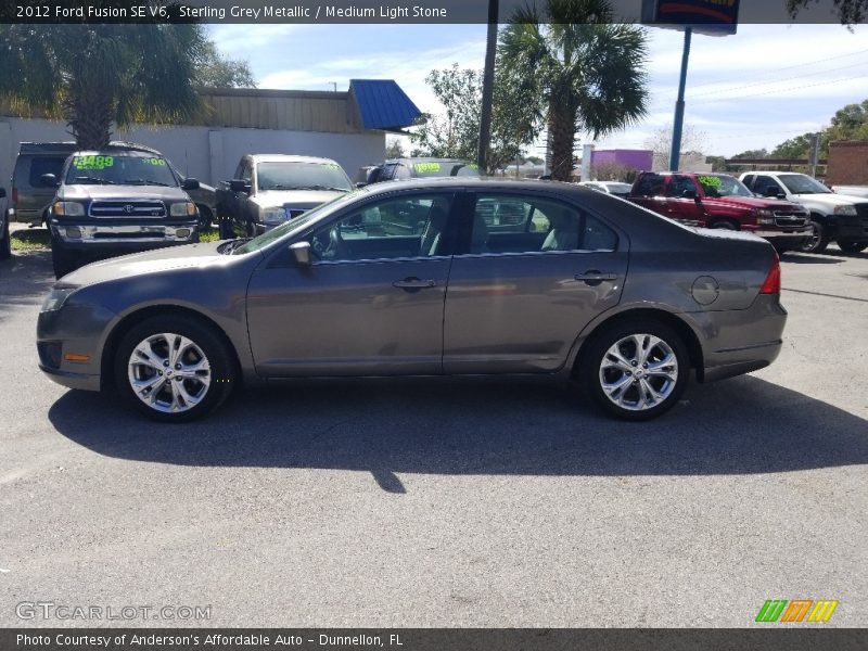 Sterling Grey Metallic / Medium Light Stone 2012 Ford Fusion SE V6