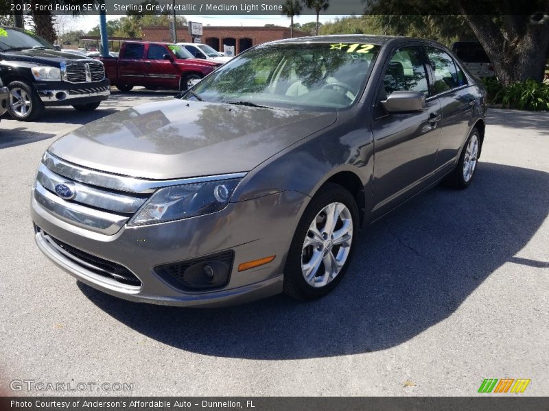 Sterling Grey Metallic / Medium Light Stone 2012 Ford Fusion SE V6