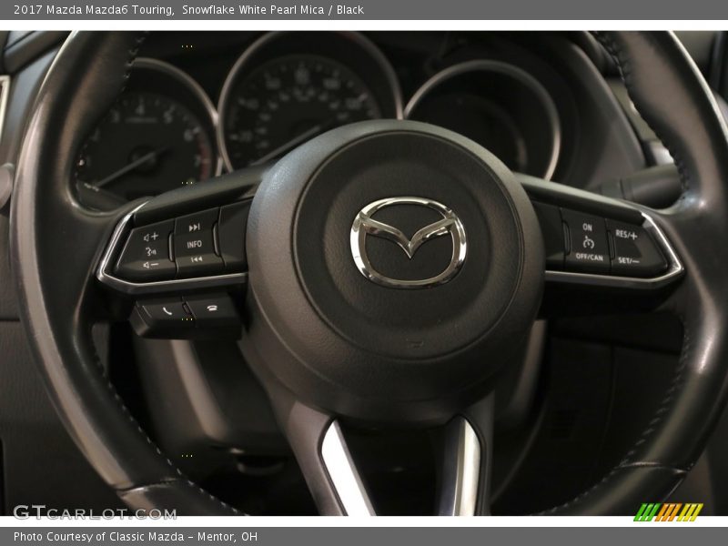 Snowflake White Pearl Mica / Black 2017 Mazda Mazda6 Touring