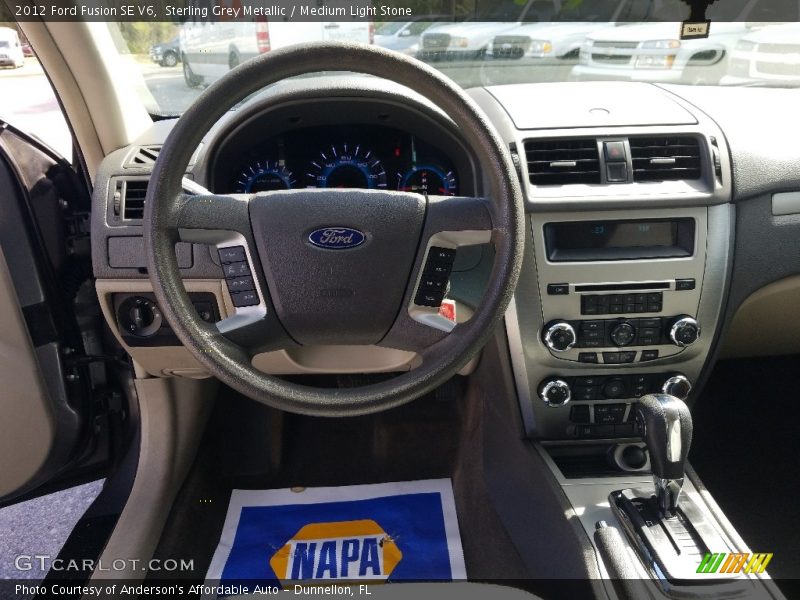 Sterling Grey Metallic / Medium Light Stone 2012 Ford Fusion SE V6