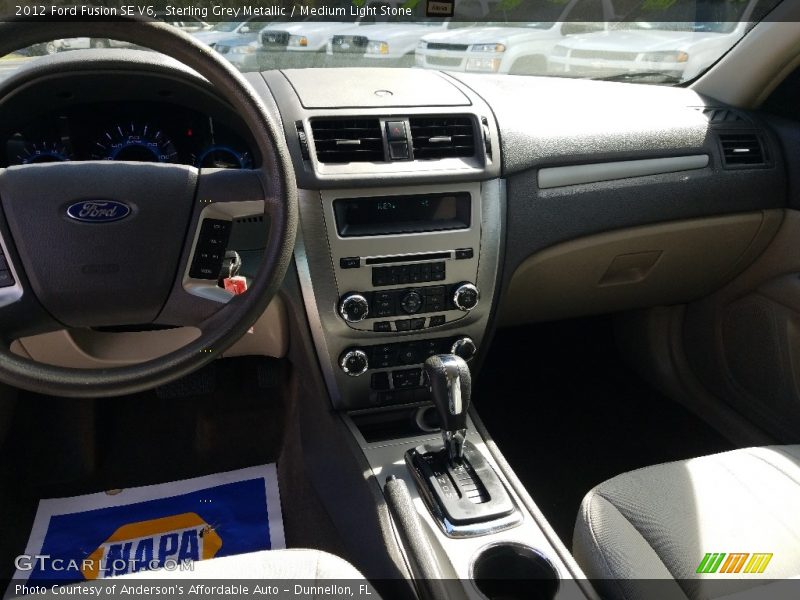 Sterling Grey Metallic / Medium Light Stone 2012 Ford Fusion SE V6