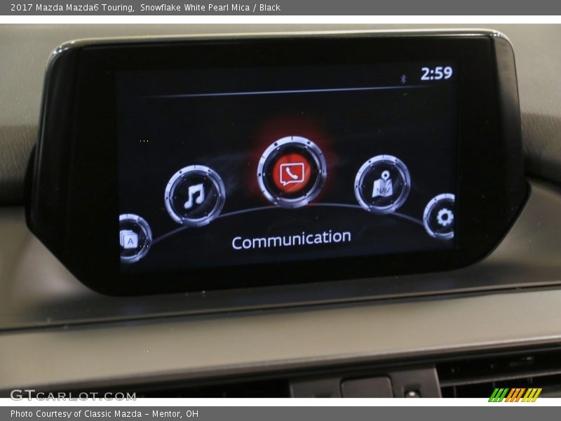 Snowflake White Pearl Mica / Black 2017 Mazda Mazda6 Touring