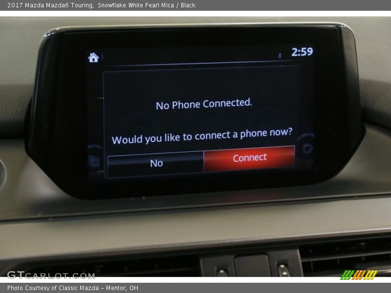 Snowflake White Pearl Mica / Black 2017 Mazda Mazda6 Touring