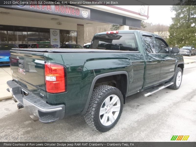 Emerald Green Metallic / Jet Black 2015 GMC Sierra 1500 SLE Double Cab 4x4