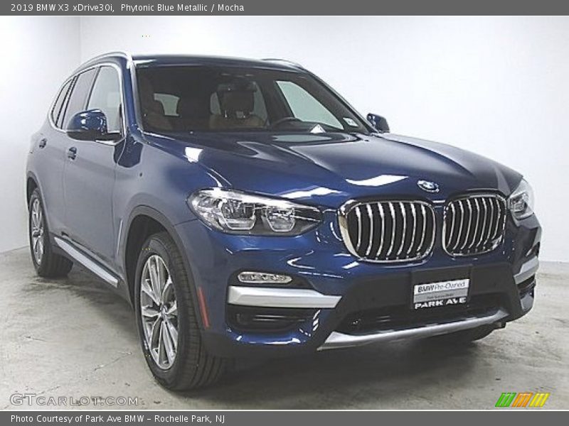 Phytonic Blue Metallic / Mocha 2019 BMW X3 xDrive30i