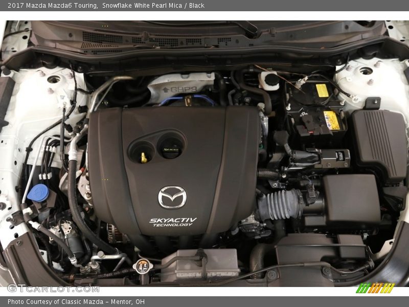 Snowflake White Pearl Mica / Black 2017 Mazda Mazda6 Touring
