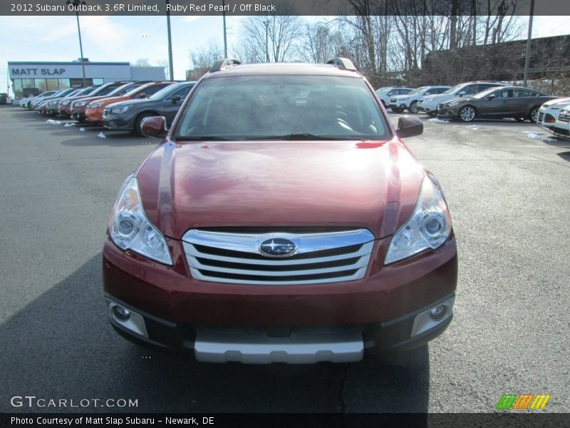 Ruby Red Pearl / Off Black 2012 Subaru Outback 3.6R Limited