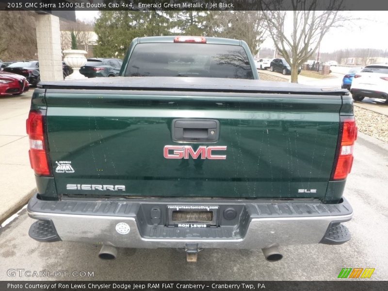 Emerald Green Metallic / Jet Black 2015 GMC Sierra 1500 SLE Double Cab 4x4