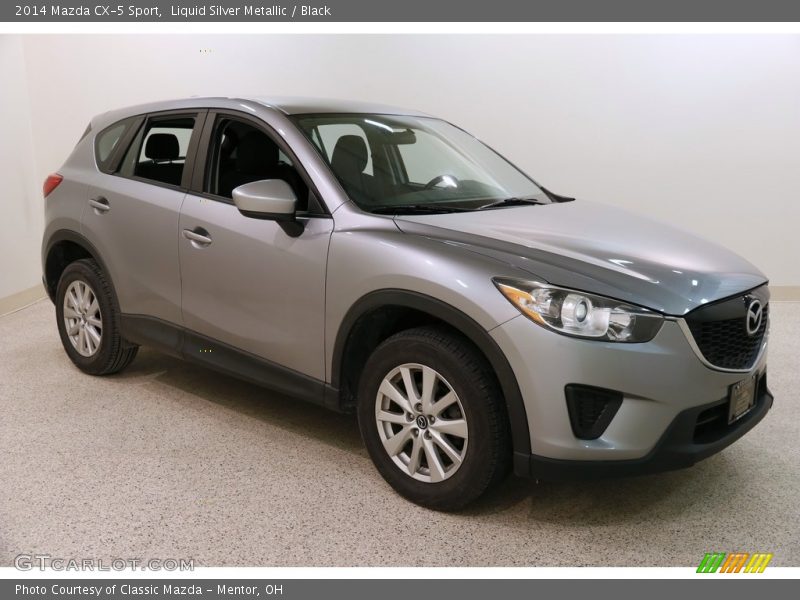 Liquid Silver Metallic / Black 2014 Mazda CX-5 Sport