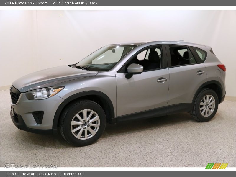 Liquid Silver Metallic / Black 2014 Mazda CX-5 Sport