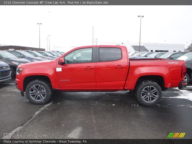 Red Hot / Jet Black/Dark Ash 2019 Chevrolet Colorado WT Crew Cab 4x4