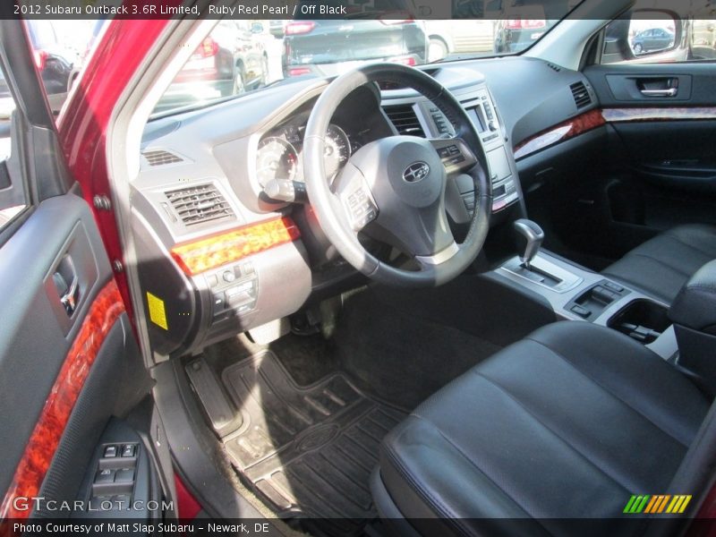 Ruby Red Pearl / Off Black 2012 Subaru Outback 3.6R Limited