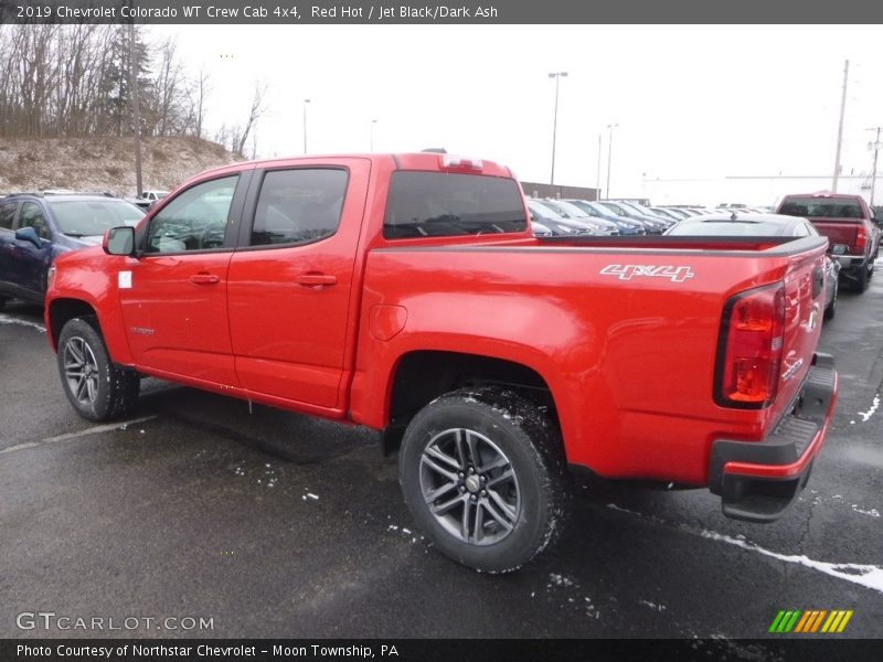 Red Hot / Jet Black/Dark Ash 2019 Chevrolet Colorado WT Crew Cab 4x4