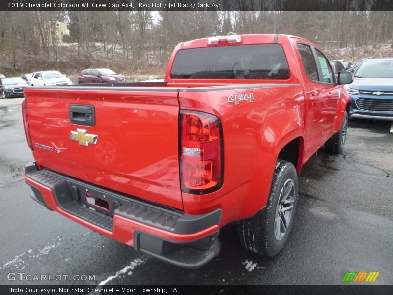 Red Hot / Jet Black/Dark Ash 2019 Chevrolet Colorado WT Crew Cab 4x4