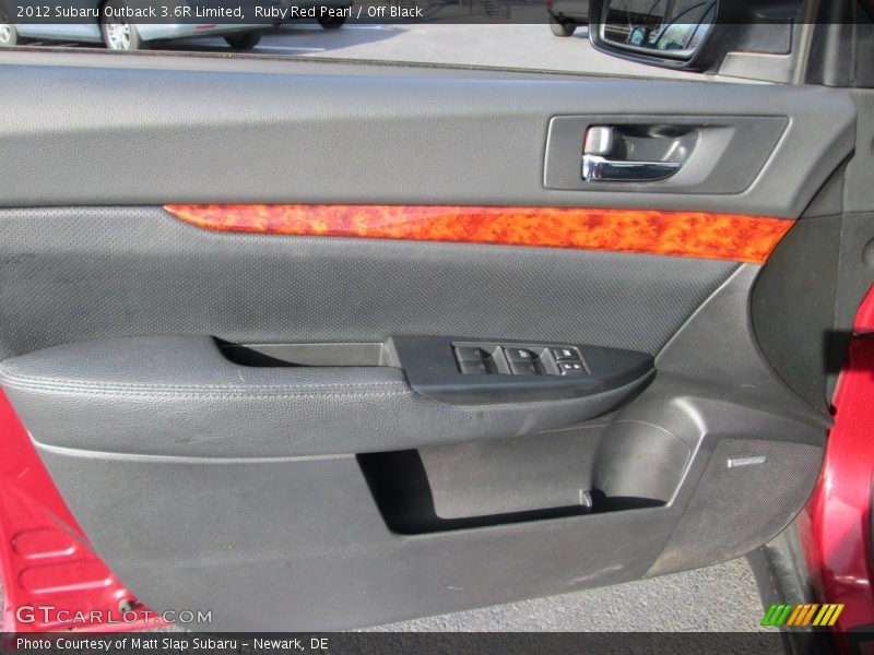 Ruby Red Pearl / Off Black 2012 Subaru Outback 3.6R Limited
