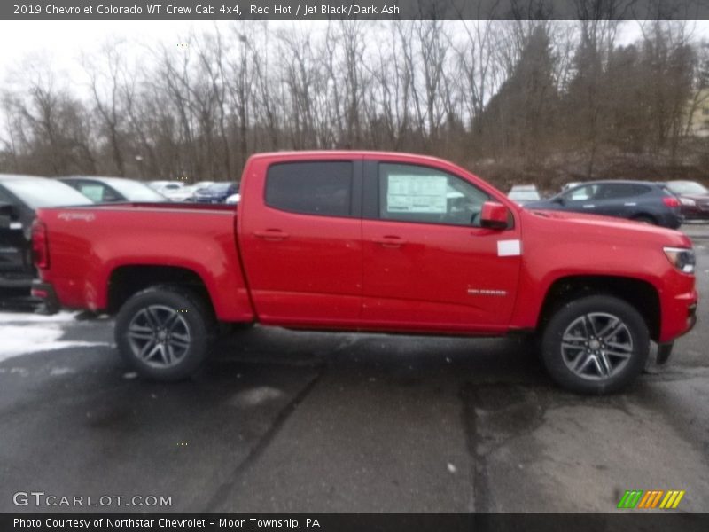 Red Hot / Jet Black/Dark Ash 2019 Chevrolet Colorado WT Crew Cab 4x4